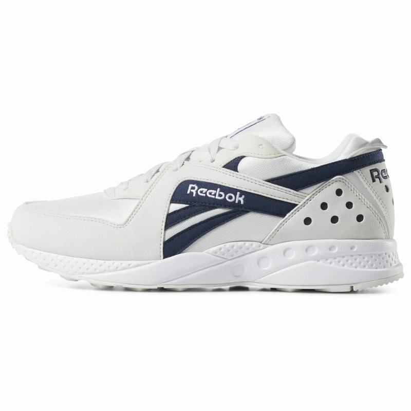 Tenisi Reebok Pyro Dama Albi/Gri/Albi Romania QB5907XH